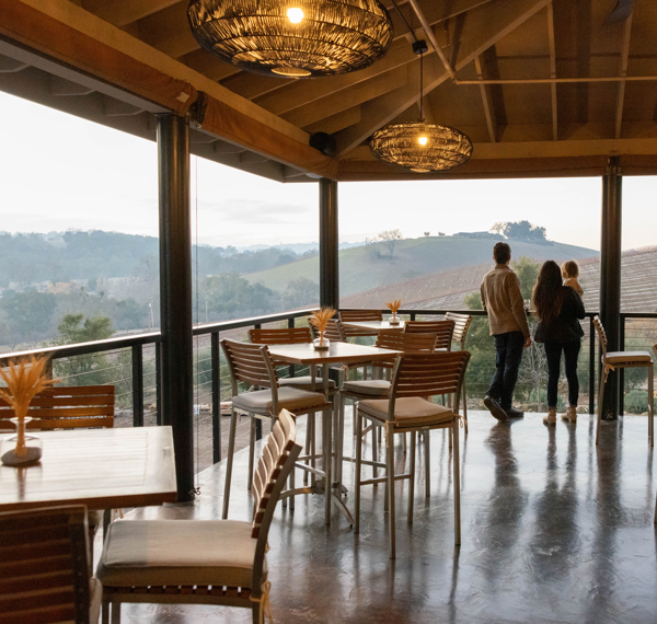 Jada Vineyard Tasting Room Deck